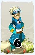 Um personagem do jogo Dofus, Steamer-Ar, de nivel 6