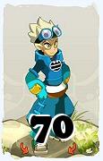 Um personagem do jogo Dofus, Steamer-Ar, de nivel 70