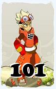 Um personagem do jogo Dofus, Ecaflip-Ar, de nivel 101