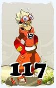 Um personagem do jogo Dofus, Iop-Ar, de nivel 117