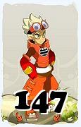 Um personagem do jogo Dofus, Steamer-Ar, de nivel 147