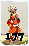 Um personagem do jogo Dofus, Cra-Ar, de nivel 177