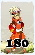 Um personagem do jogo Dofus, Steamer-Ar, de nivel 180