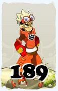 Um personagem do jogo Dofus, Steamer-Ar, de nivel 189