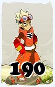 Um personagem do jogo Dofus, Steamer-Ar, de nivel 190