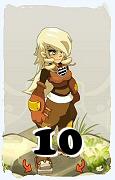 Un personaggio del gioco Dofus, Steamer-Aria, al livello 10