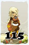 Un personaggio del gioco Dofus, Steamer-Aria, al livello 115