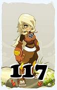 Un personnage du jeu Dofus, Xélor-Air, au niveau 117