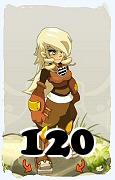 Un personnage du jeu Dofus, Sacrieur-Air, au niveau 120