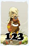 Um personagem do jogo Dofus, Steamer-Ar, de nivel 123