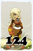 Um personagem do jogo Dofus, Sacrier-Ar, de nivel 124