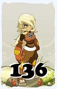 Un personaggio del gioco Dofus, Steamer-Aria, al livello 136