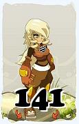 Un personaggio del gioco Dofus, Steamer-Aria, al livello 141