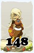 Un personaje del juego Dofus, Sram-Aire, de nivel 148