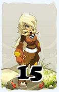 Um personagem do jogo Dofus, Steamer-Ar, de nivel 15