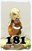 Un personaggio del gioco Dofus, Steamer-Aria, al livello 181