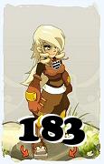 Un personaggio del gioco Dofus, Steamer-Aria, al livello 183