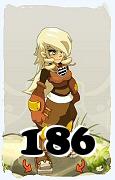 Um personagem do jogo Dofus, Steamer-Ar, de nivel 186