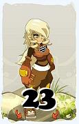 Un personaggio del gioco Dofus, Steamer-Aria, al livello 23