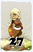 Un personaggio del gioco Dofus, Steamer-Aria, al livello 27