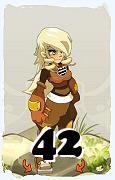 Un personaggio del gioco Dofus, Steamer-Aria, al livello 42