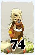 A Dofus character, Sacrier-Air, by level 74