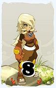 Um personagem do jogo Dofus, Steamer-Ar, de nivel 8