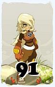 Un personaggio del gioco Dofus, Steamer-Aria, al livello 91