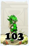 Um personagem do jogo Dofus, Xelor-Ar, de nivel 103