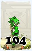 A Dofus character, Sacrier-Air, by level 104