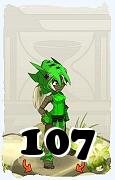 Um personagem do jogo Dofus, Xelor-Ar, de nivel 107