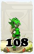 Um personagem do jogo Dofus, Xelor-Ar, de nivel 108