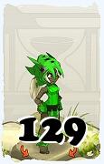 Um personagem do jogo Dofus, Cra-Ar, de nivel 129