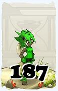 Um personagem do jogo Dofus, Xelor-Ar, de nivel 187