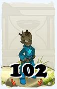 Um personagem do jogo Dofus, Xelor-Ar, de nivel 102