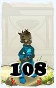 Un personnage du jeu Dofus, Xélor-Air, au niveau 108