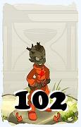 Um personagem do jogo Dofus, Xelor-Ar, de nivel 102