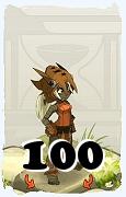 A Dofus character, Sacrier-Air, by level 100