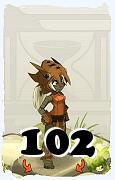 Um personagem do jogo Dofus, Sram-Ar, de nivel 102