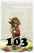 Un personaggio del gioco Dofus, Xelor-Aria, al livello 103