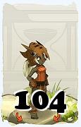 Un personaggio del gioco Dofus, Xelor-Aria, al livello 104