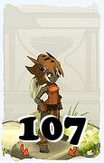 Un personaggio del gioco Dofus, Xelor-Aria, al livello 107