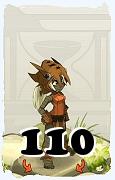 A Dofus character, Sacrier-Air, by level 110