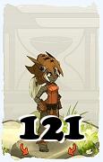 A Dofus character, Ecaflip-Air, by level 121