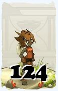 Um personagem do jogo Dofus, Ecaflip-Ar, de nivel 124