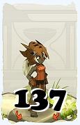 Un personnage du jeu Dofus, Xélor-Air, au niveau 137