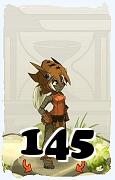 Um personagem do jogo Dofus, Xelor-Ar, de nivel 145