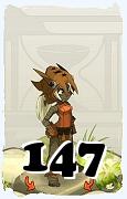 Um personagem do jogo Dofus, Xelor-Ar, de nivel 147