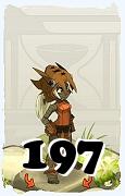 Um personagem do jogo Dofus, Xelor-Ar, de nivel 197