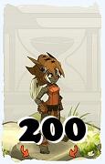 Un personaggio del gioco Dofus, Xelor-Aria, al livello 200